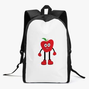 Personalized Apple design Kids School Backpack